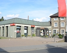 Sparkasse Filiale Zweifall - wegen Hochwasserschäden vorübergehend geschlossen, SB-Geräte in Betrieb