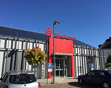 Sparkasse Geldautomat Bildstock